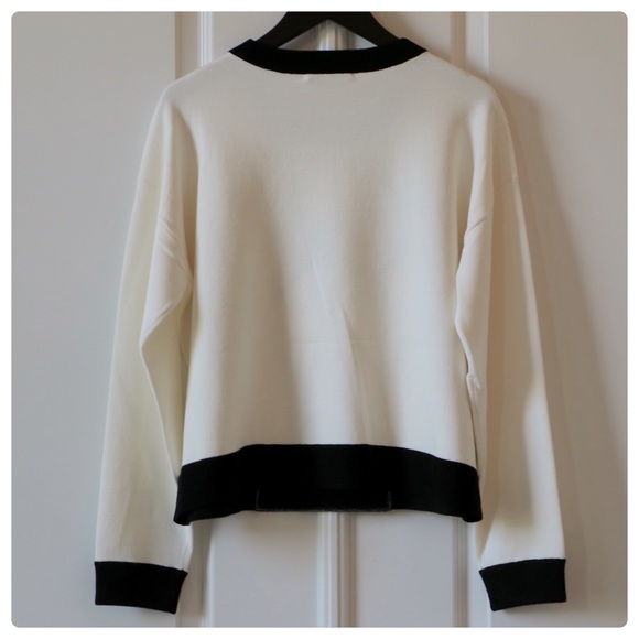 🛍 SOLD- ALICE + OLIVIA Gleeson Stace Face Pullover Sweater - Picture 14 of 15